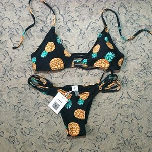NWT Cupshe pineapple bikini